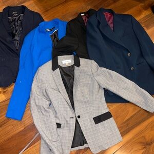 Stylish Blazer Collection - Blue, Black, Gray (5) XS to S (one oversized)